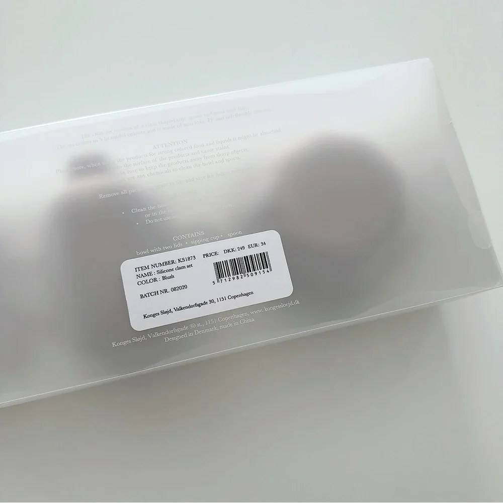 NEW Konges slojd silicone clam kitchen set - Blush - Picture 4 of 5